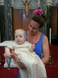 Little B's christening