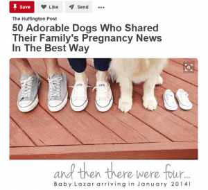 Quirky ways to announce you're expecting 3