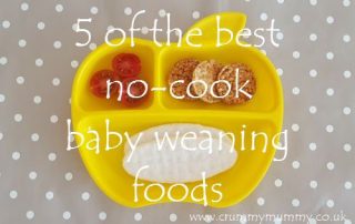 5 of the best no-cook baby weaning foods