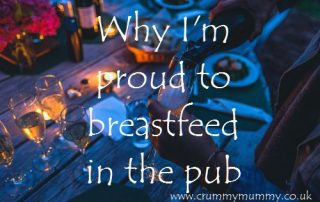 Why I'm proud to breastfeed in the pub