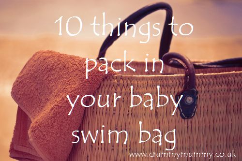 10 things to pack in your baby swim bag