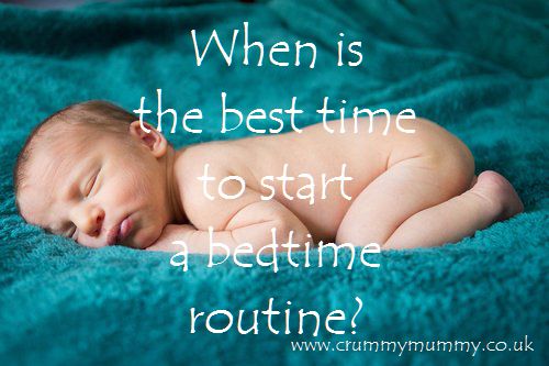 When is the best time to start a bedtime routine