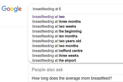 breastfeeding at two